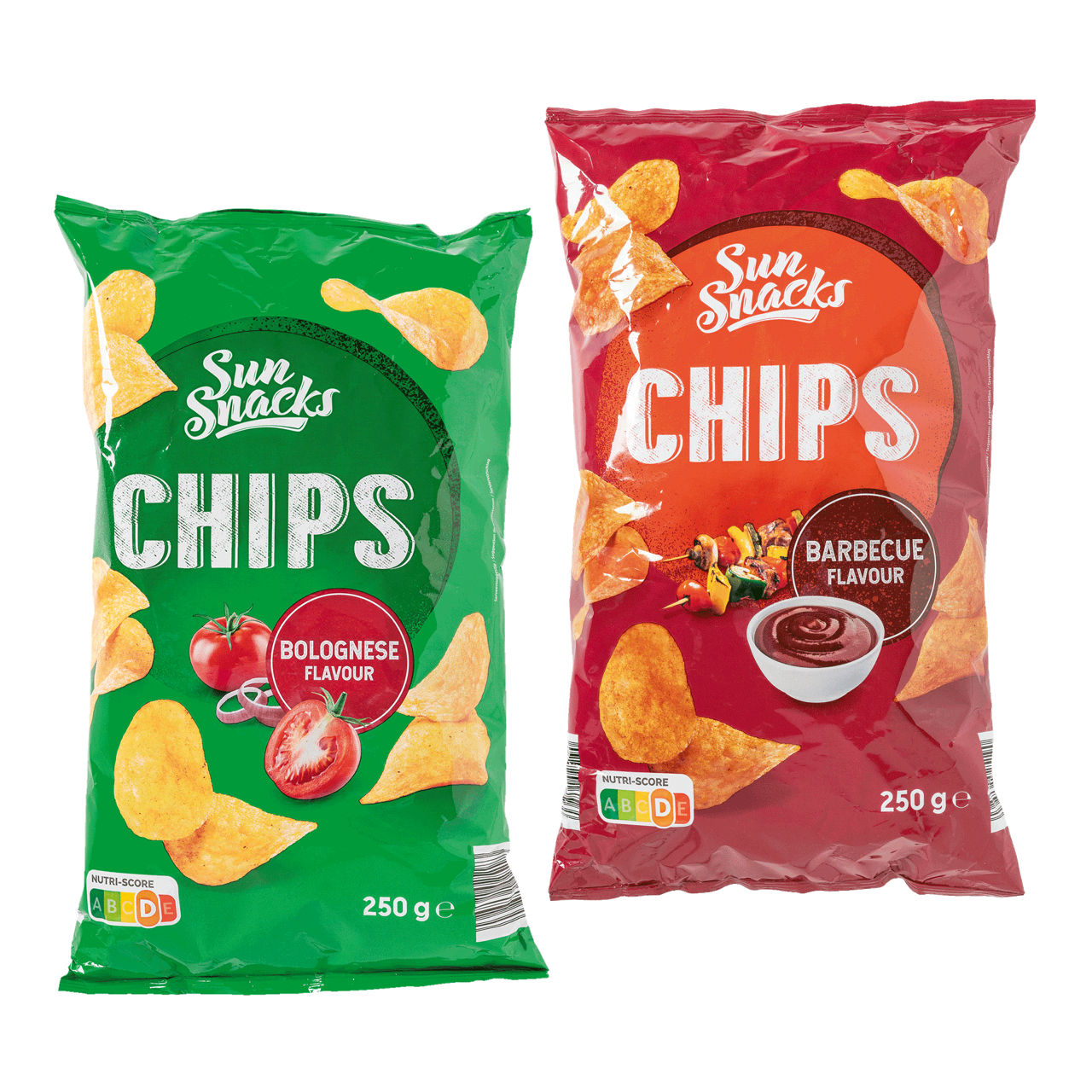 SUNSNACKS® Bolognese- of barbecuechips