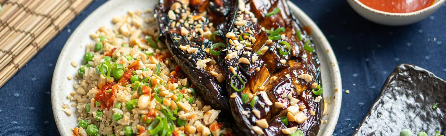 sticky aubergine 