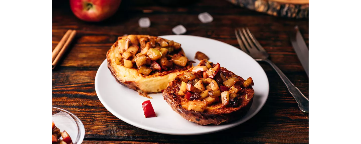Tipo de manzana roja asada