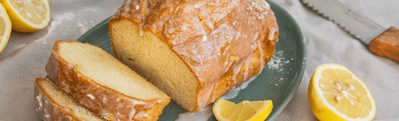 Makkelijke citroencake met glazuur 