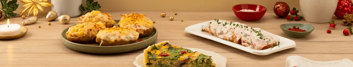 Cocina de aprovechamiento de las sobras de comida de Navidad