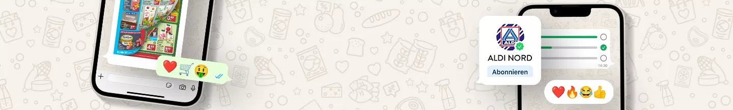 Unser Prospekt auf WhatsApp.