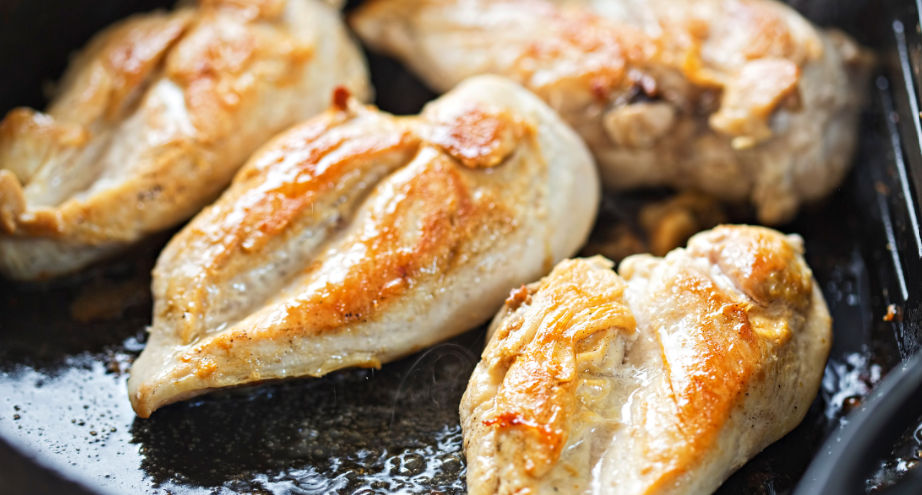 Biologische kip in pan aldi