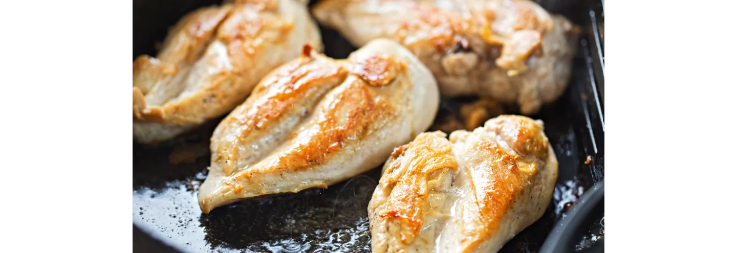 Biologische kip in pan aldi