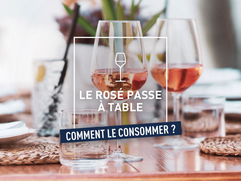 le rosé passe à table