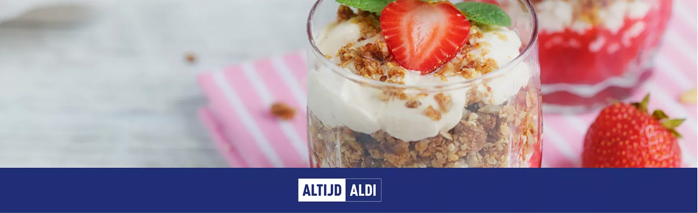 toetjes met aardbeien