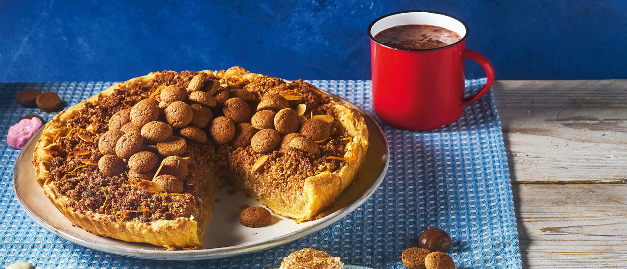 Amandeltaartje met kruidnotencrumble van ALDI