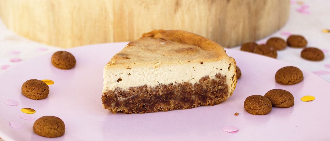 Sinterklaas cheesecake met speculaasbodem van ALDI
