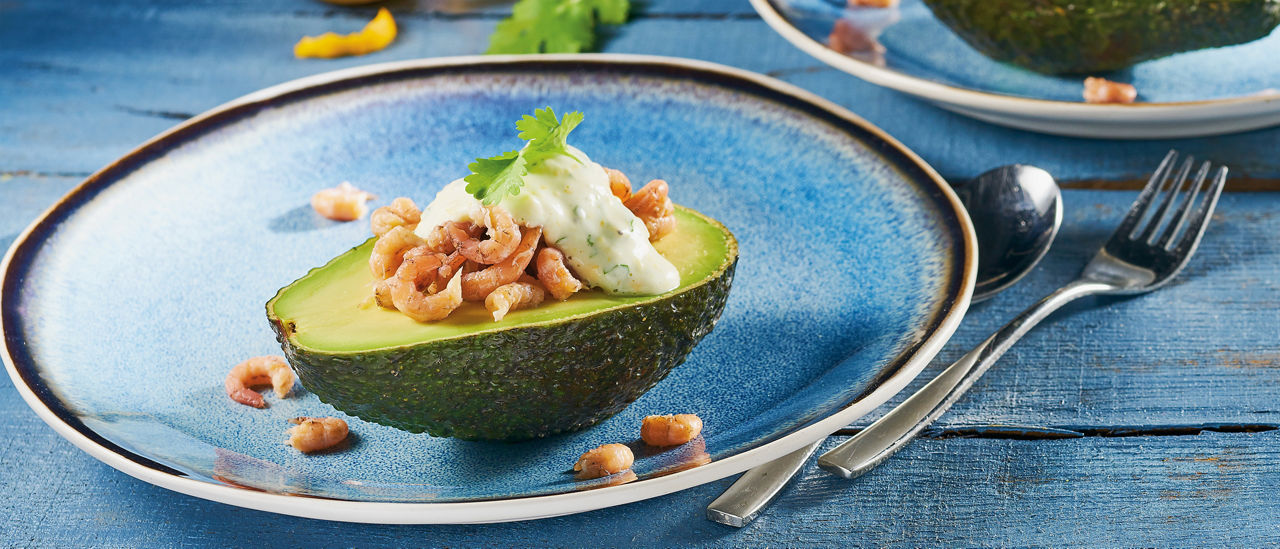 Gevulde avocado met Hollandse garnalen - ALDI Supermarkten