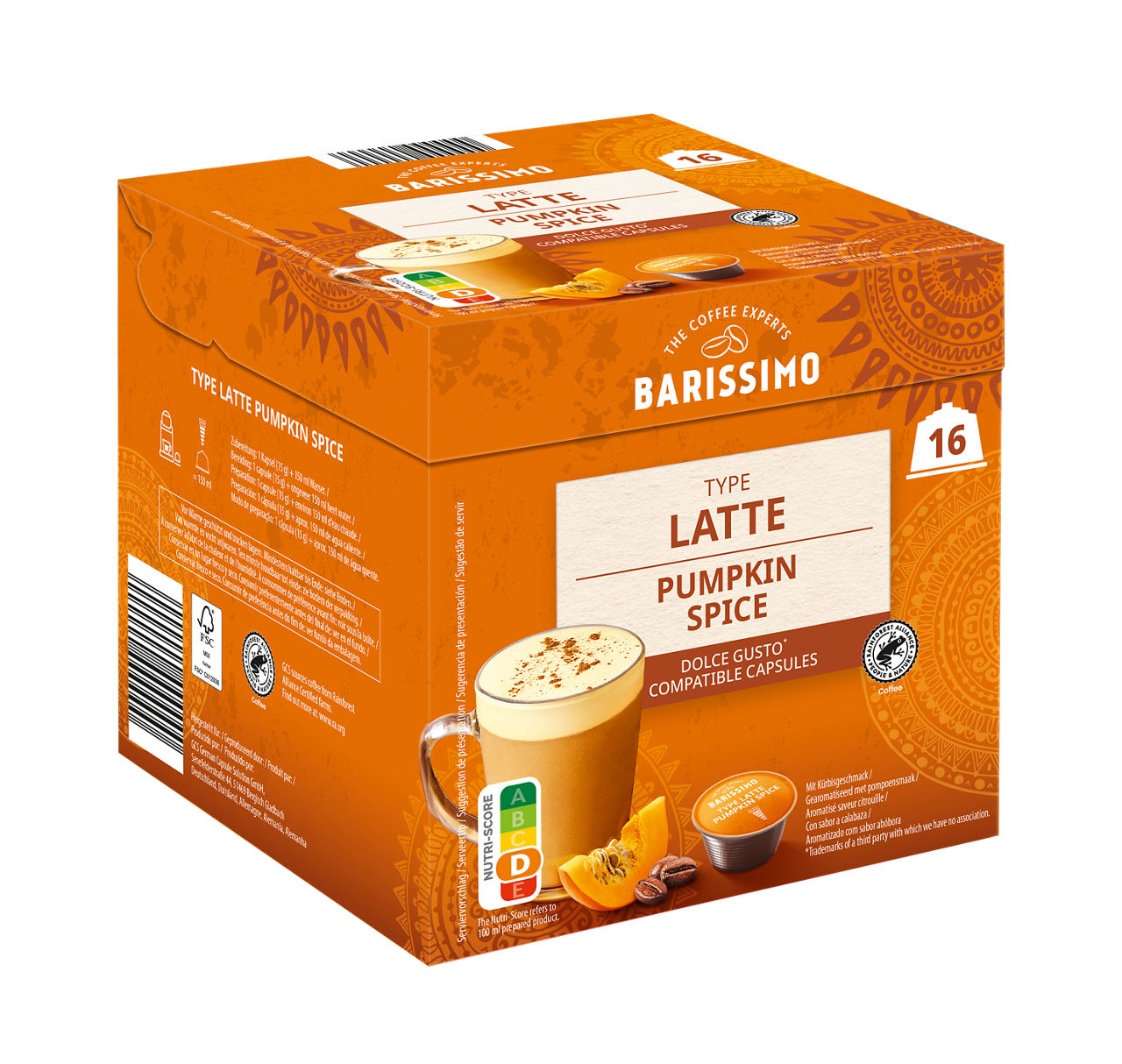 BARISSIMO Koffiecapsules pumpkin latte