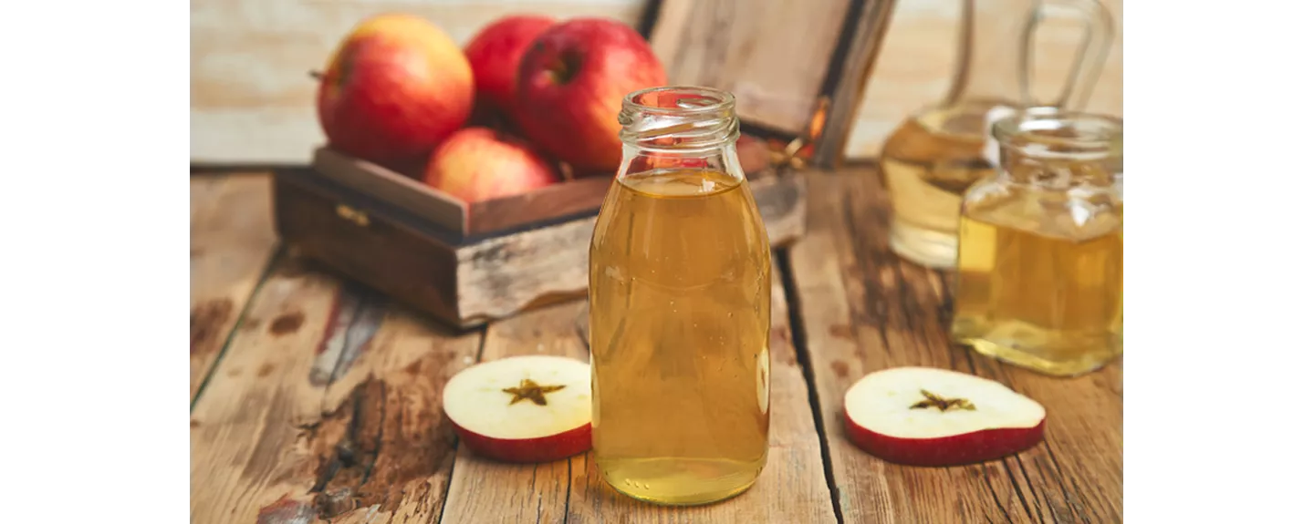 Vinagre de manzana que puede servir para limpiar