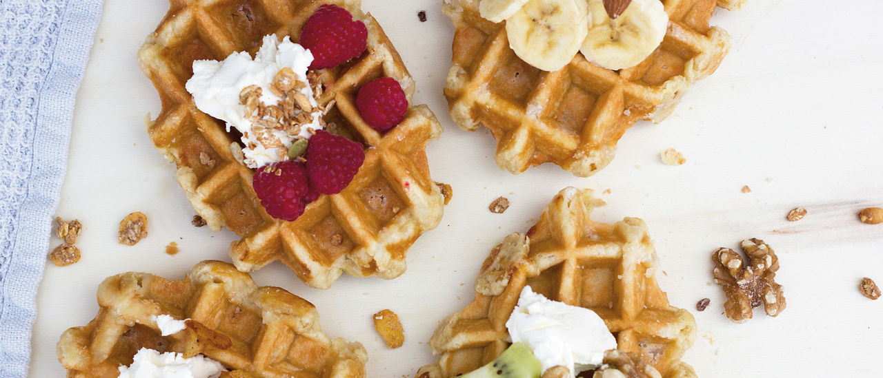 Belgische wafels met diverse toppings Aldi Supermarkten