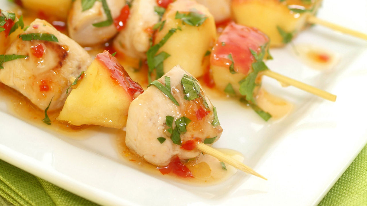 Brochettes exotiques 