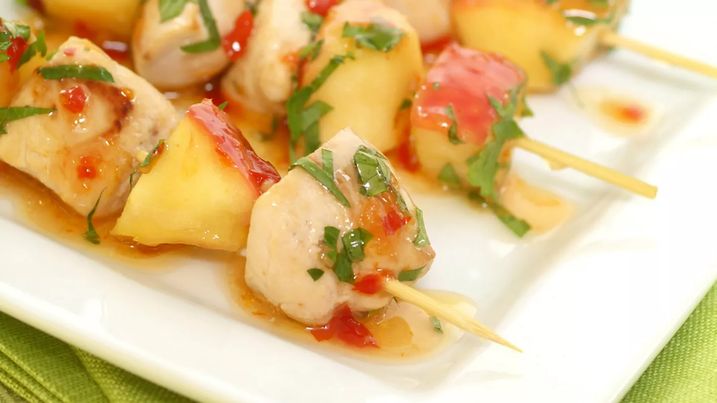 Brochettes exotiques 