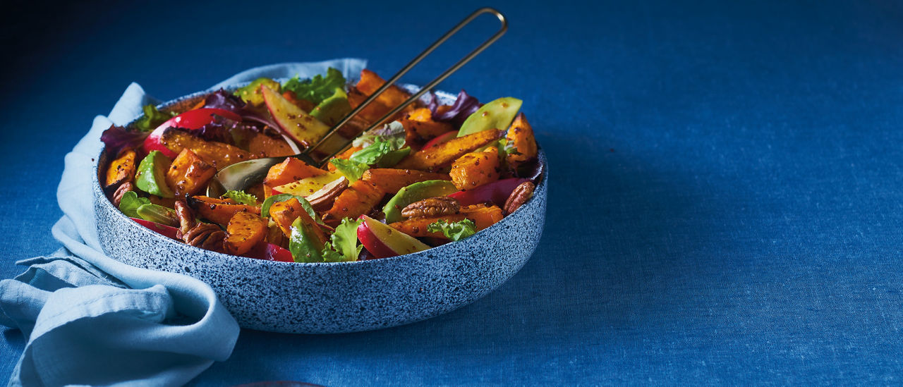 Zoete aardappel met sla van ALDI