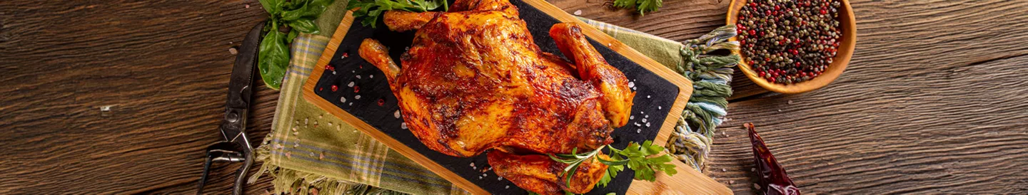 Pollo entero asado al horno