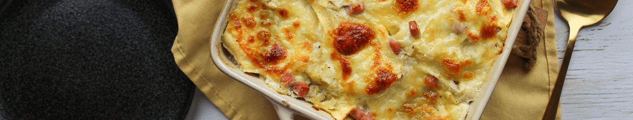 Ravioli schotel met romige prei  ALDI
