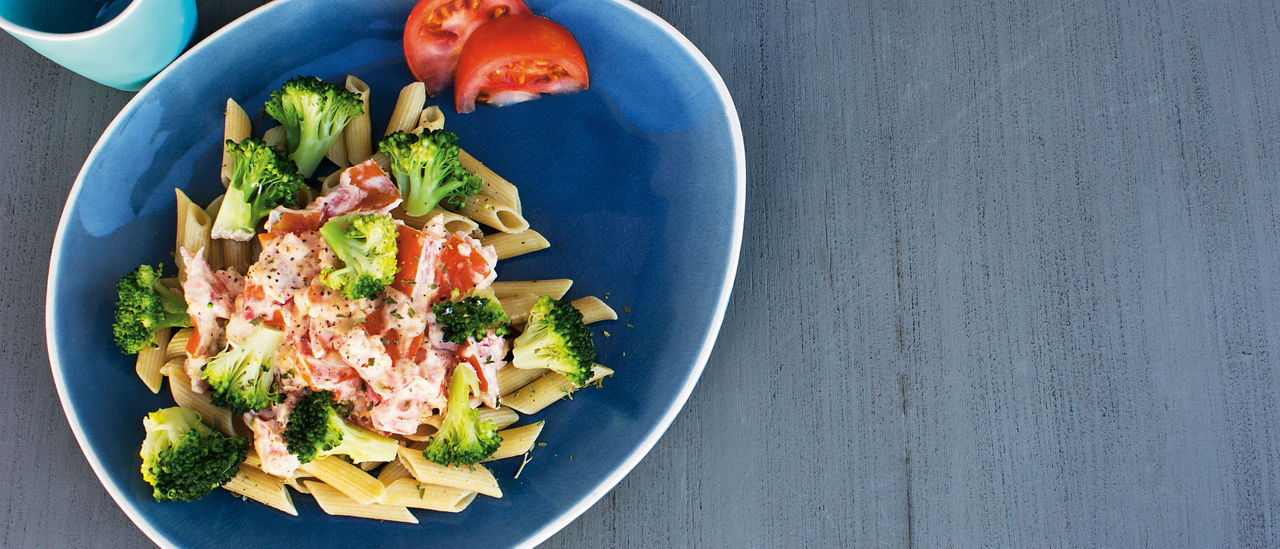 pasta met zalm en broccoli van ALDI