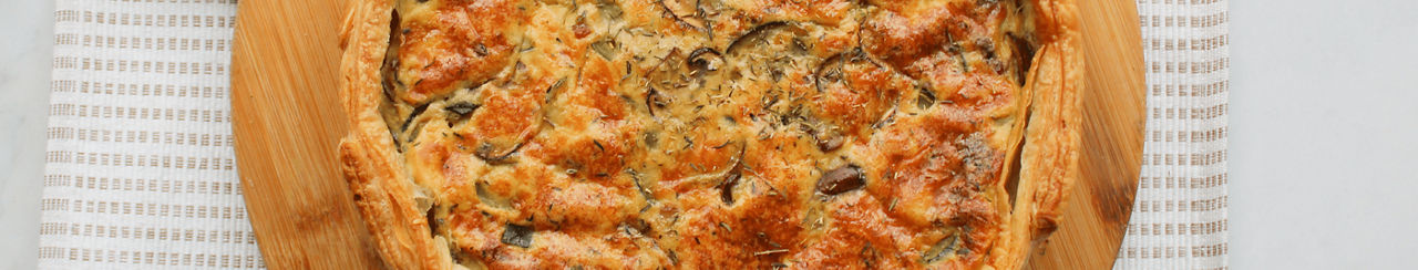 Quiche met courgette en spekjes ALDI