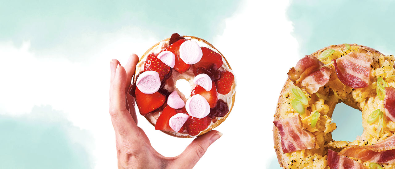 Zoete bagel van ALDI