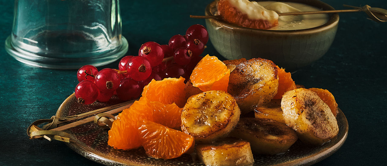 Fruit met dip van witte chocolade - ALDI Supermarkten