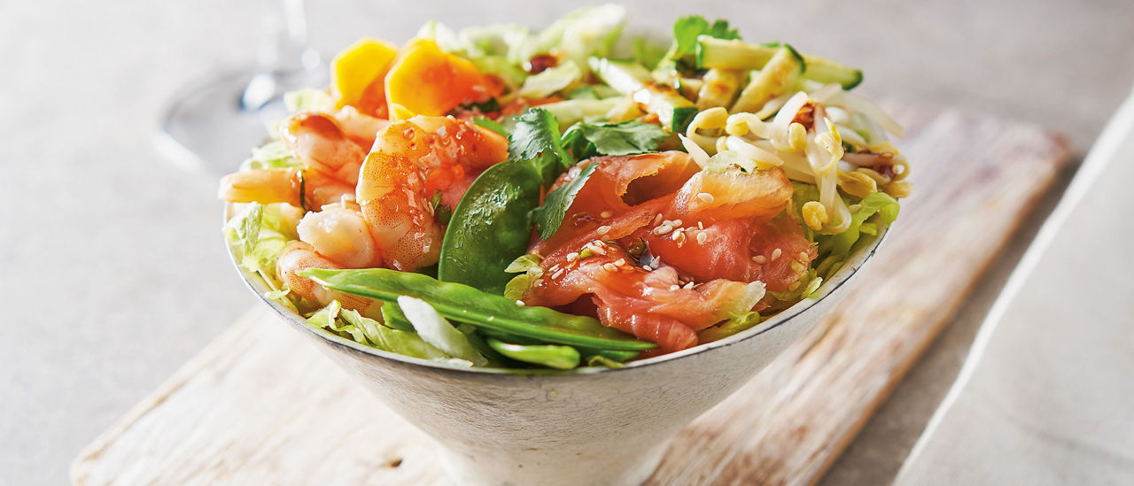 Aziatische saladebowl bij ALDI