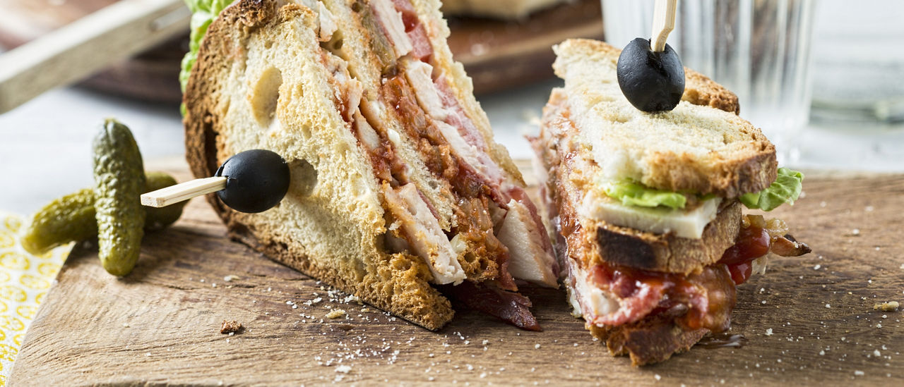 Original white tuna clubsandwich van ALDI