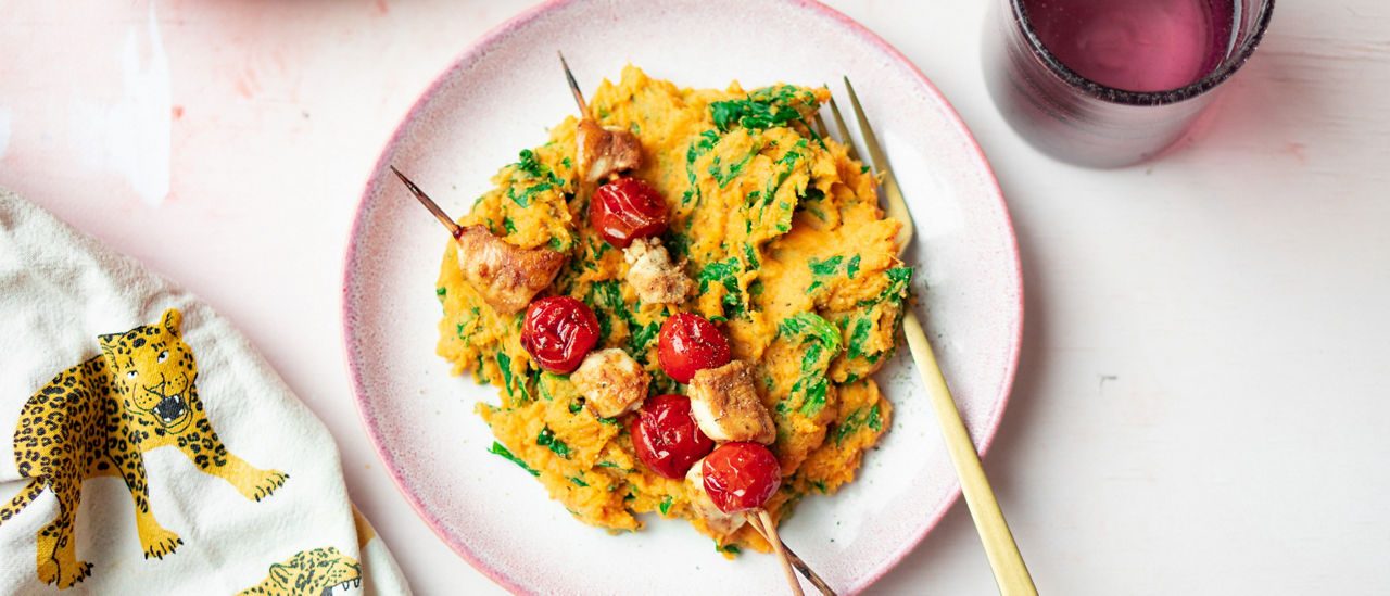 Stamppot zoete aardappel bij ALDI