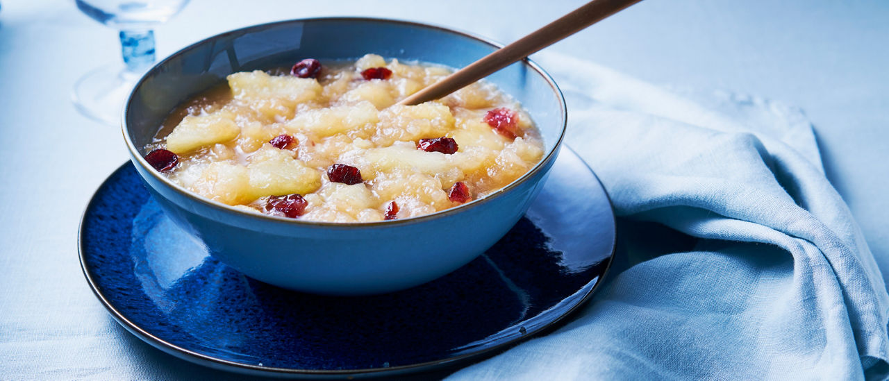 Appelcompote met cranberries van ALDI