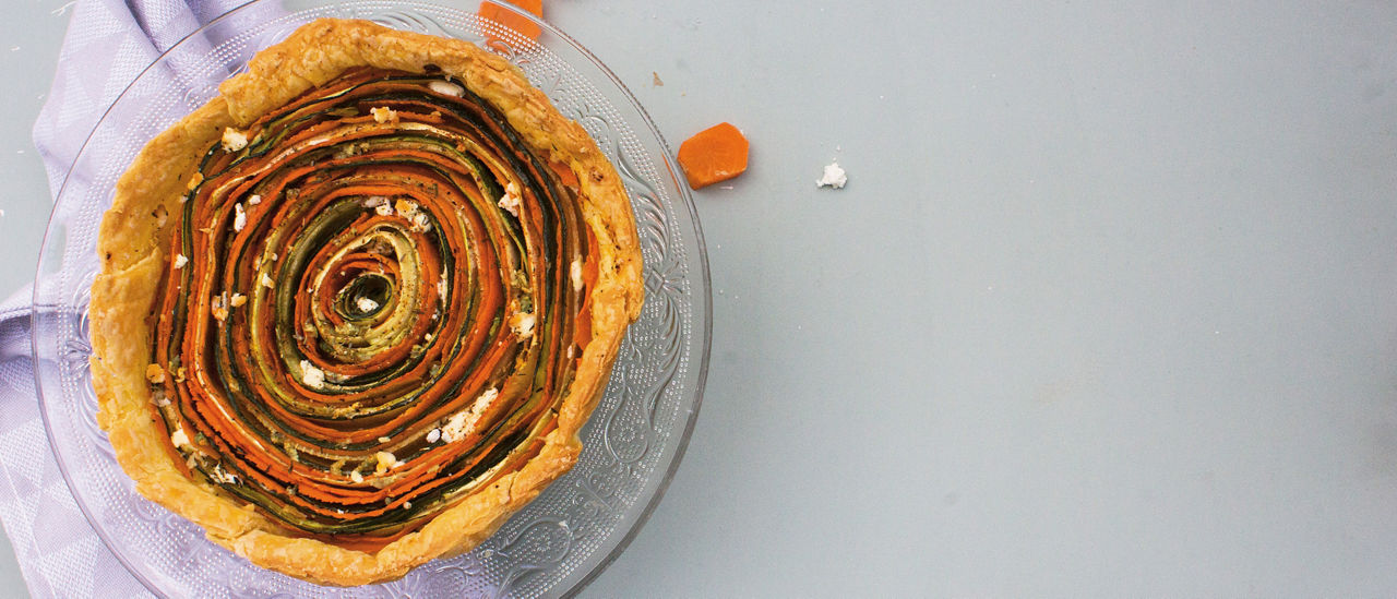 Groentetaartje met geitenkaas van ALDI
