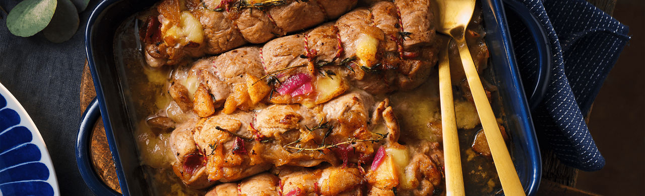 Varkenshaas stoofappel brie 