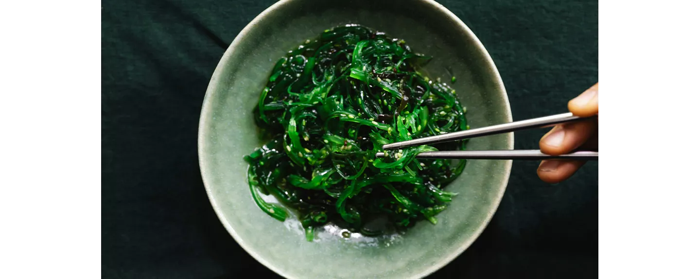 Alga kombu con sabor umami