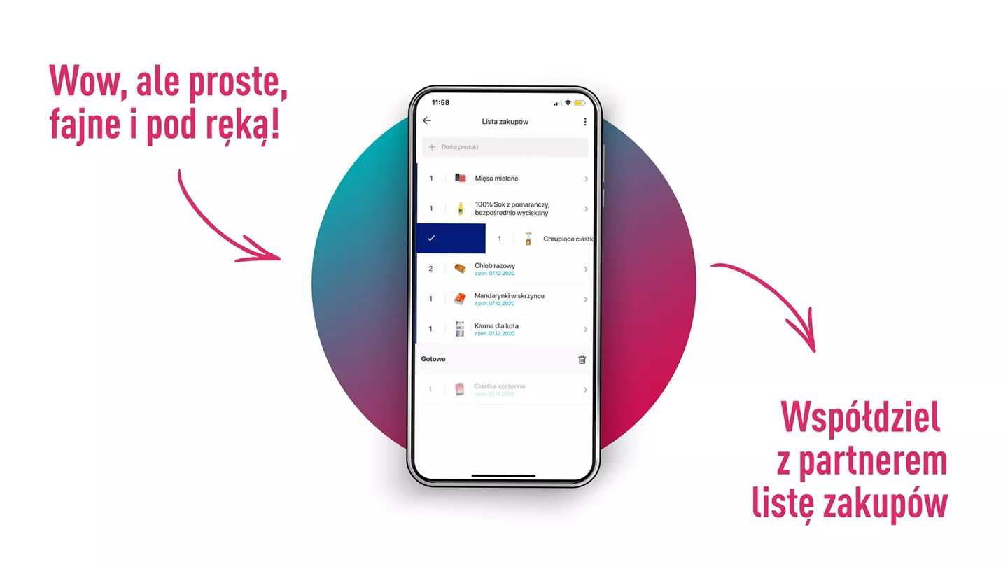 Apka z listą zakupów
