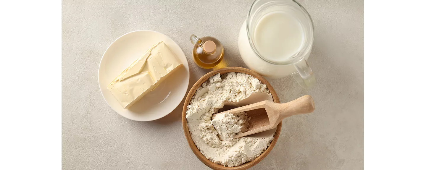 Ingredientes para hacer una masa de croquetas