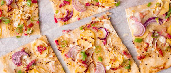 Verspillingsvrije flammkuchen met kliekjes bij ALDI