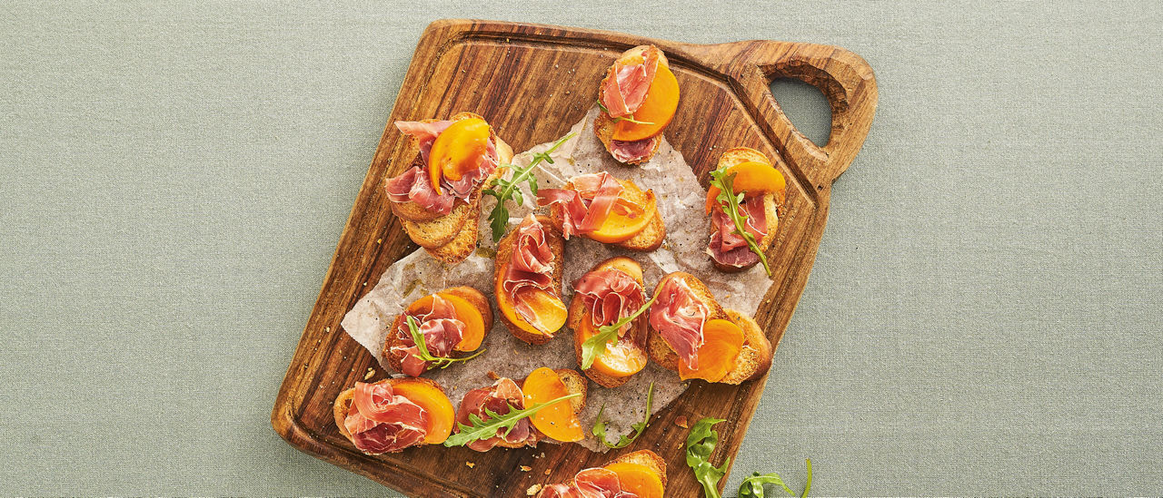Bruschetta met rauwe ham bij ALDI