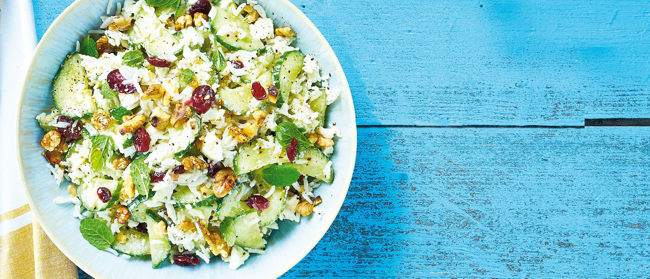 Komkommerrijstsalade van ALDI