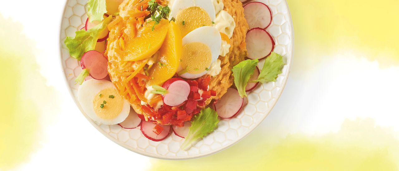 Salade zalmschotel van ALDI 