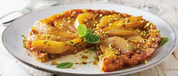 Peren tarte tatin met vanille en pistachenootjes bij ALDI