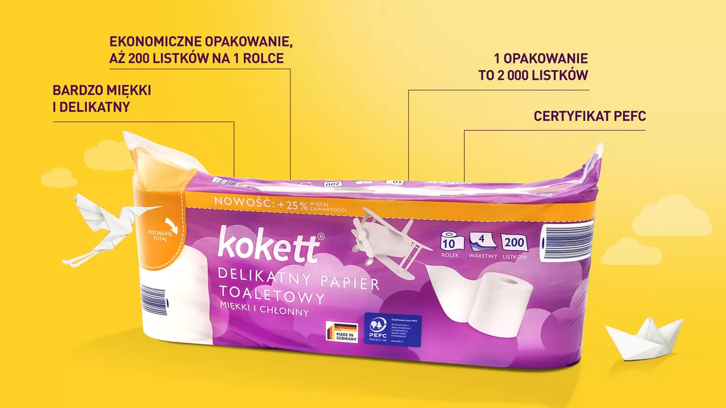 Papier toaletowy Kokett