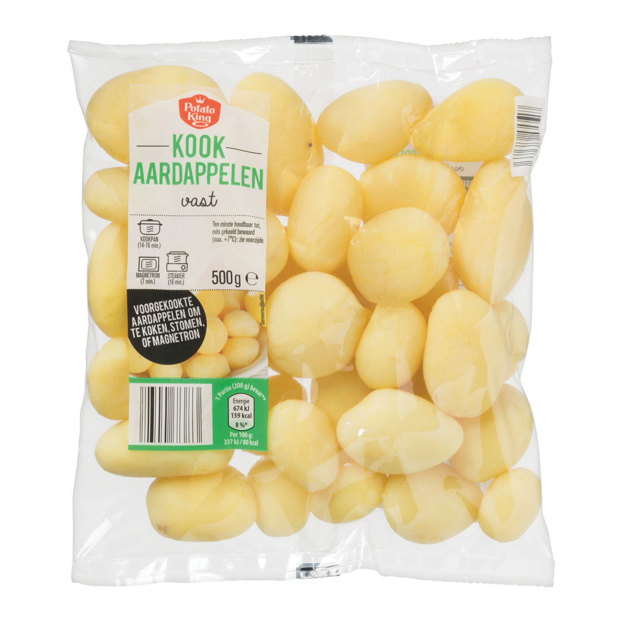 Kookaardappelen vast