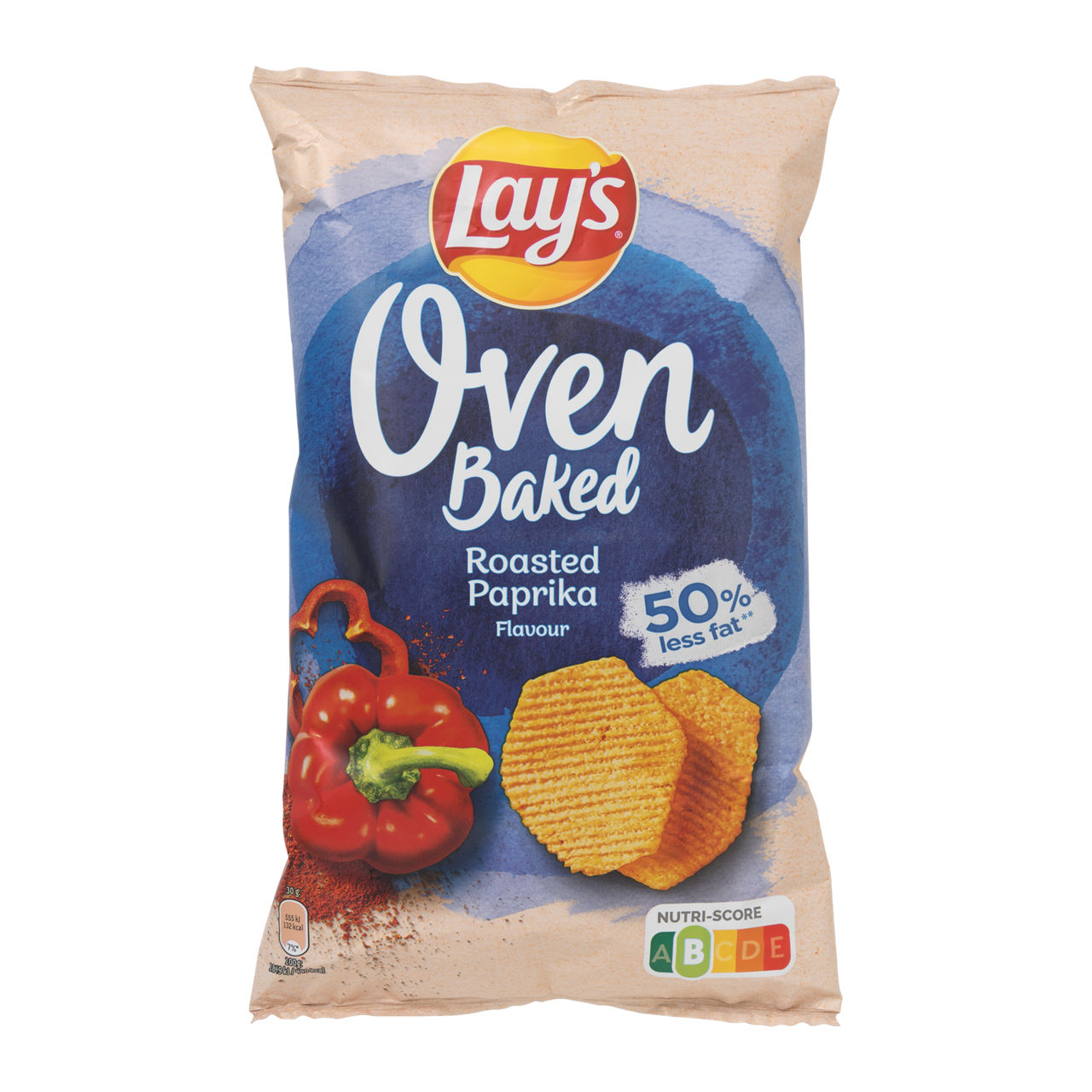 Oven baked paprikachips