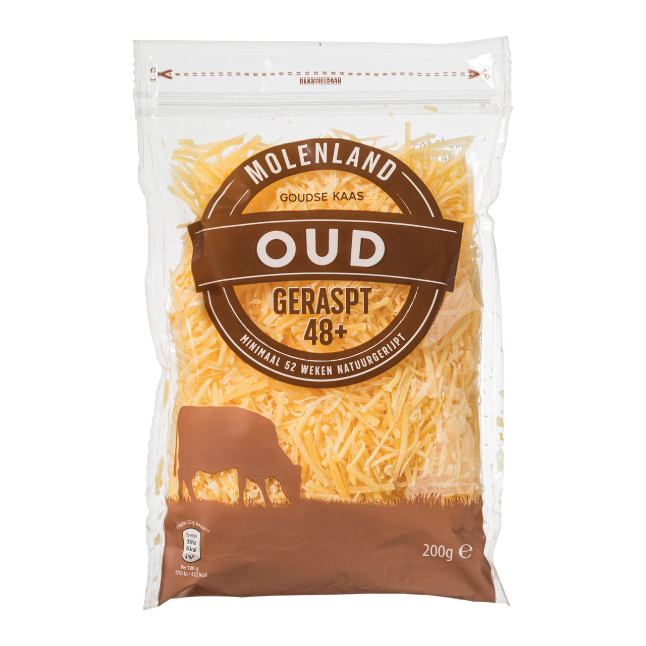 Goudse geraspte kaas 48+ oud