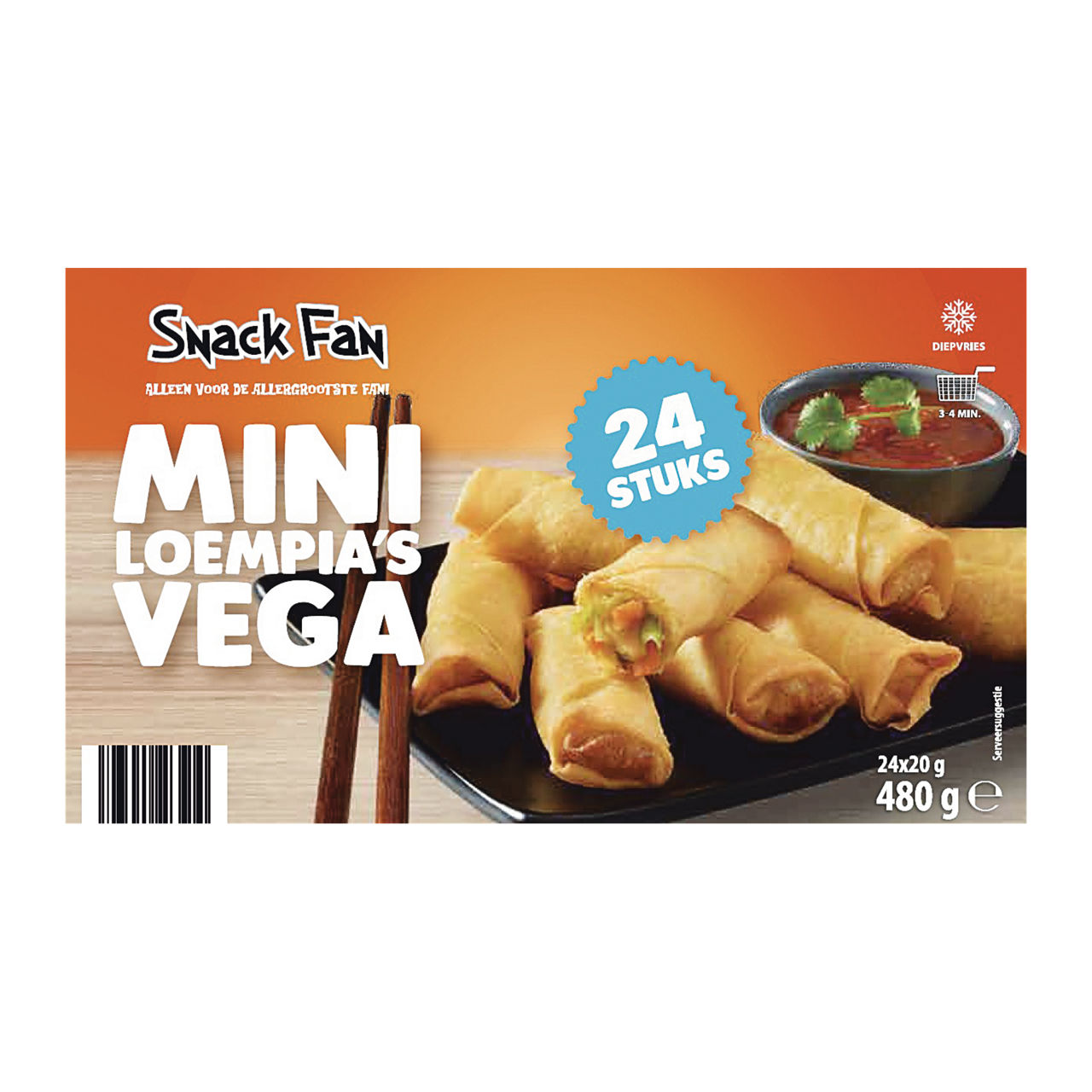 Vegetarische mini-loempia's