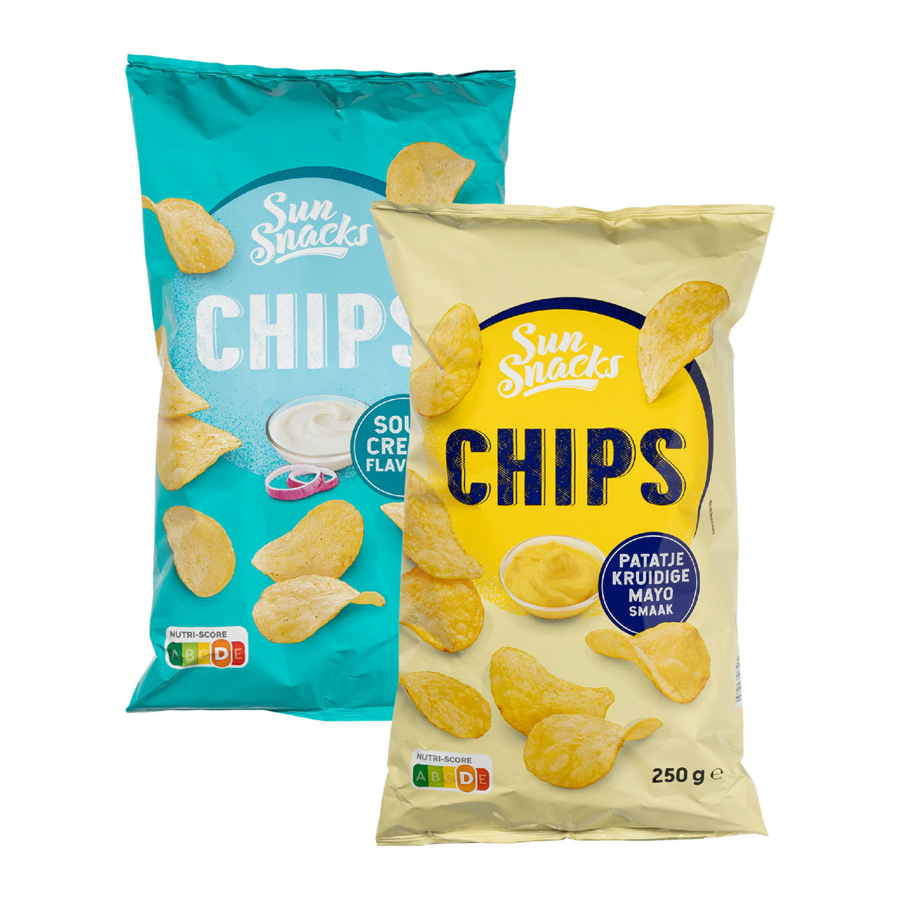 Chips Sour cream of patatje kruidige mayo