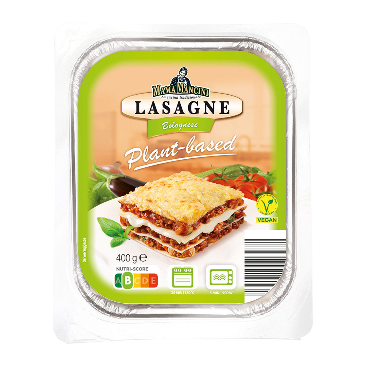 Vegan lasagne bolognese