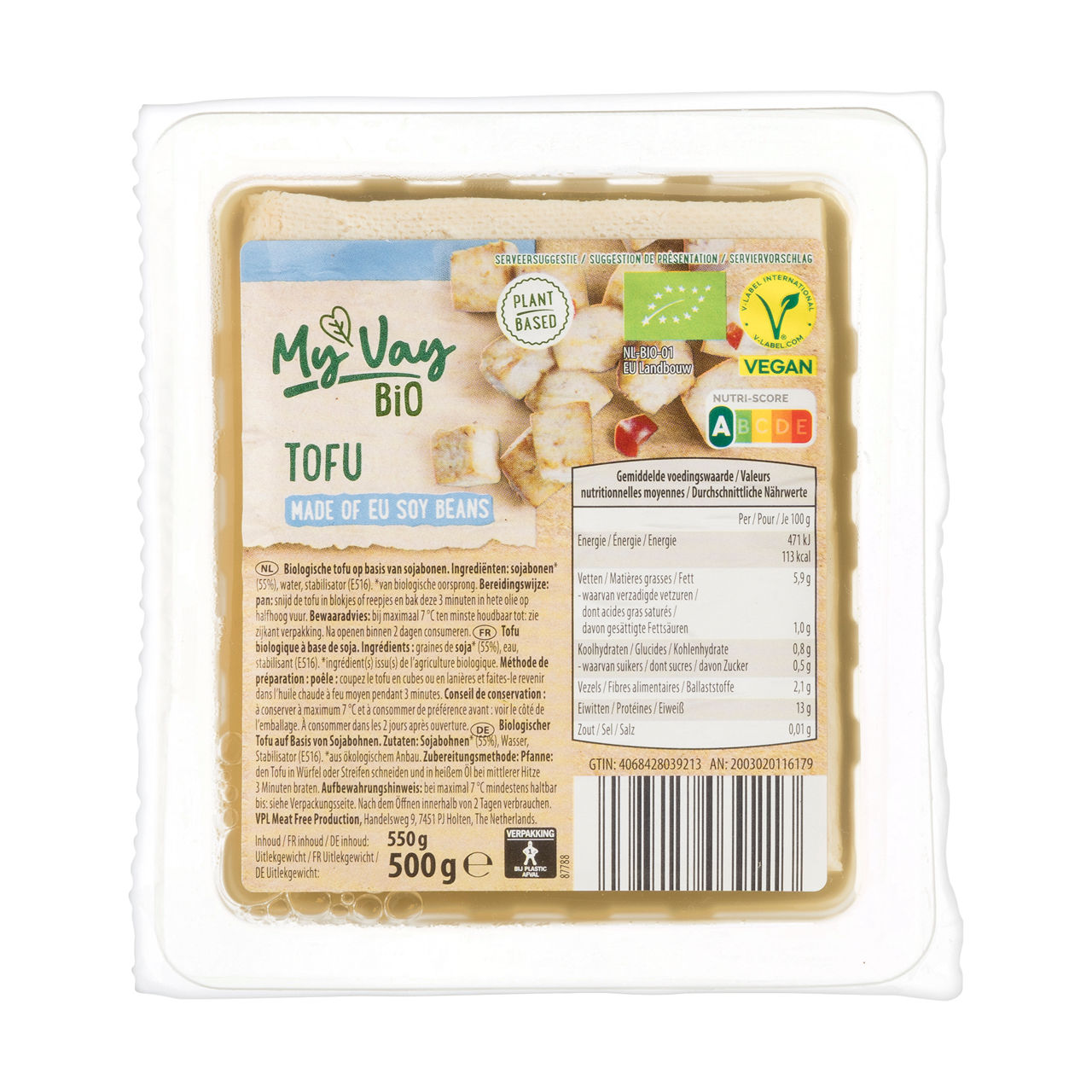 Biologische tofu