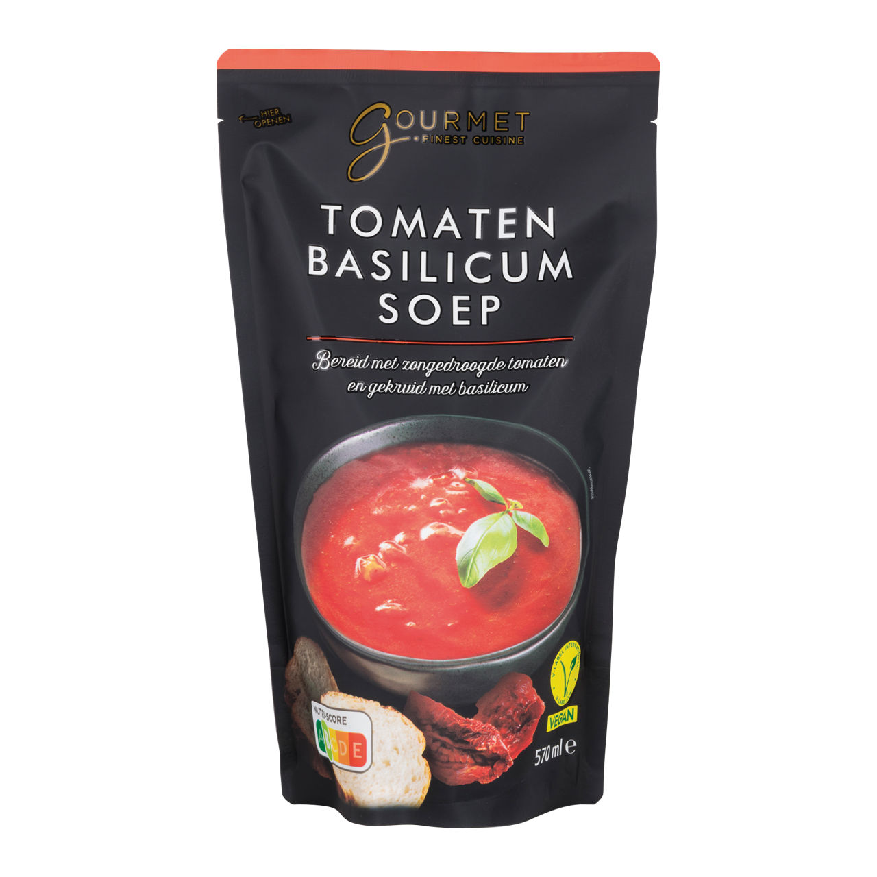 Tomaten-basilicumsoep
