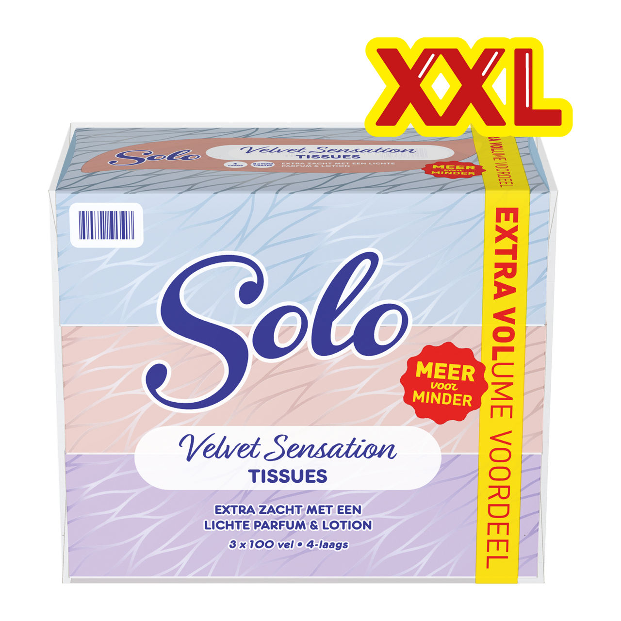 3-pack tissues velvet sensation