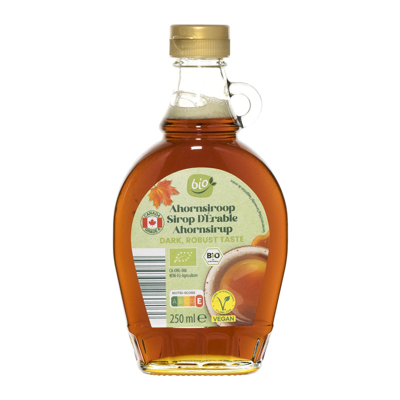 Biologische ahornsiroop